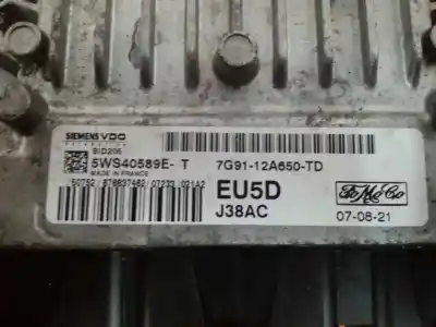 Second-hand car spare part ecu engine control for ford s-max (ca1) trend oem iam references 7g9112a650td  5ws40589e