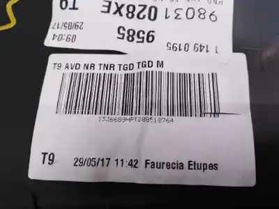 Second-hand car spare part right front door trim for peugeot 308 sw ii (lc_, lj_, lr_, lx_, l4_) 1.2 thp 130 oem iam references   