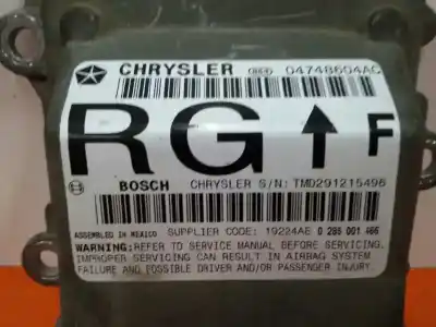 Pièce détachée automobile d'occasion boitier de commande d'airbag pour chrysler voyager (rg) 2.4 lx (i) références oem iam 291215496  04748604ac