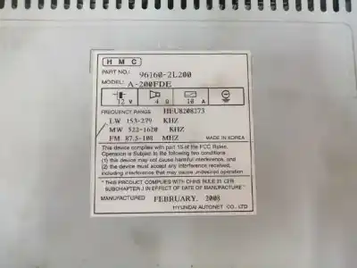 Peça sobressalente para automóvel em segunda mão sistema de áudio / rádio cd por hyundai i30 (fd) 1.6 crdi referências oem iam 961602l200  a200fde