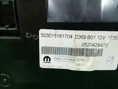 Peça sobressalente para automóvel em segunda mão quadrante por fiat doblo active referências oem iam 503015161704  d369b01