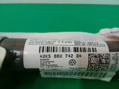Pièce détachée automobile d'occasion airbag de toit avant droit pour volkswagen caddy furgón/kombi kombi références oem iam 2k5880742d  