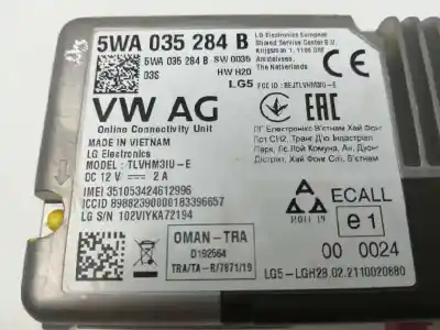 Peça sobressalente para automóvel em segunda mão módulo eletrônico por seat ateca (kh7, khp) 1.5 tsi referências oem iam 5wa035284b  