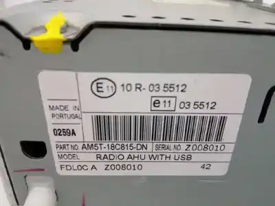 Автозапчасти б/у аудиосистема / радио cd за ford fiesta vi (cb1, ccn) 1.5 tdci ссылки oem iam am5t18c815dn  z008010