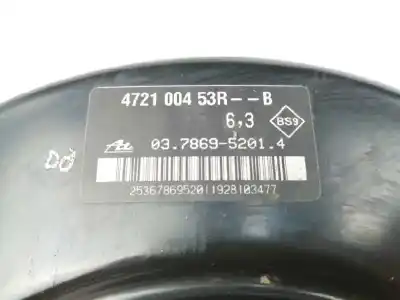 Second-hand car spare part brake servo for opel movano b pritsche/kipper/koffer caja cerrada l4h1 3.5t oem iam references 472100453r  03786952014