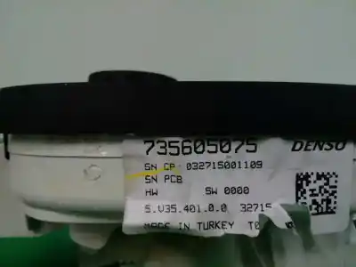 Second-hand car spare part heating / air conditioning control panel for fiat doblo active oem iam references 735605075  