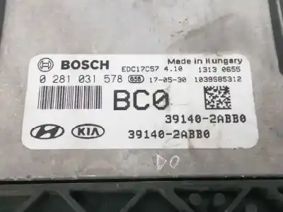 Second-hand car spare part ecu engine control for hyundai tucson (tl, tle) 1.7 crdi oem iam references 391402abb0  0281031578
