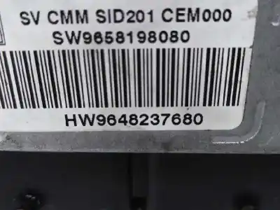 Second-hand car spare part ecu engine control for citroen c6 (td_) 2.7 hdi oem iam references 9648237680 5ws40379at 9658198080