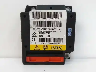Peça sobressalente para automóvel em segunda mão centralina de airbag por citroen c6 (td_) 2.7 hdi referências oem iam 9662737280