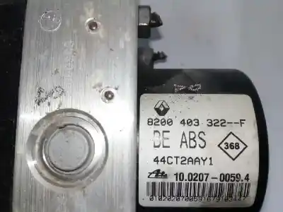 Second-hand car spare part abs for renault twingo ii (cn0_) 1.2 (cn0d) oem iam references 8200403322f  10020700594