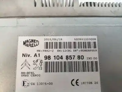 Peça sobressalente para automóvel em segunda mão sistema de áudio / rádio cd por citroen c4 picasso ii 1.6 bluehdi 120 referências oem iam 9810485780  