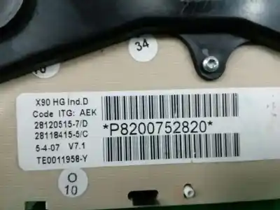 Peça sobressalente para automóvel em segunda mão quadrante por dacia logan laureate referências oem iam 8200752820  281205157