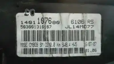Peça sobressalente para automóvel em segunda mão quadrante por citroen jumpy hdi 120 l1 familiar (8/9 asientos) referências oem iam 1401107680  503001310107