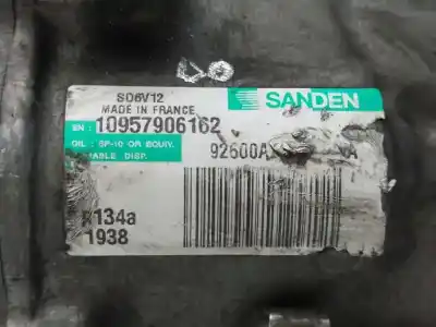 Second-hand car spare part air conditioning compressor for nissan note (e11, ne11) 1.5 dci oem iam references 92600az74a sd6v12 1938