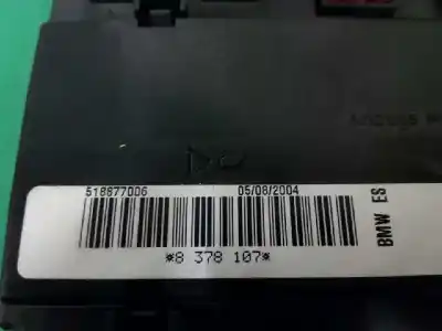 Second-hand car spare part fuse box unit for bmw x5 (e53) 3.0i oem iam references 8378107  