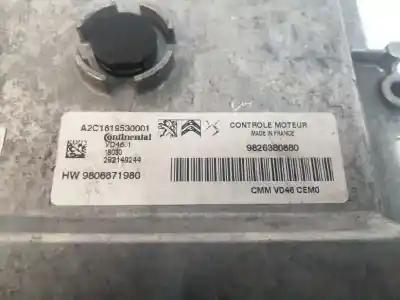 Second-hand car spare part ecu engine control for citroen c4 picasso 1.2 12v e-thp / puretech oem iam references 9826380880  a2c1619530001