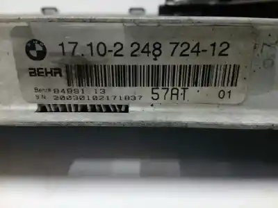 Second-hand car spare part water radiator for bmw x5 (e53) 3.0 24v turbodiesel cat oem iam references 17102248724  