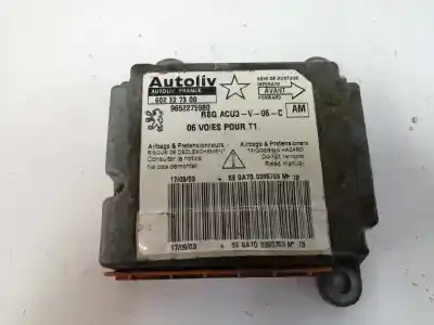 Peça sobressalente para automóvel em segunda mão centralina de airbag por peugeot 206 berlina 1.4 hdi referências oem iam 9652275980