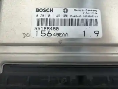 Автозапчасти б/у блок управления двигателем за alfa romeo alfa 156 1.9 jtd 8v distinctive ссылки oem iam 55198489  0281011491