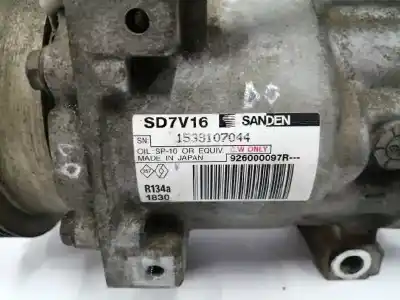 Peça sobressalente para automóvel em segunda mão compressor de ar condicionado a/a a/c por dacia duster (hs_) 1.6 16v referências oem iam 926000097r  