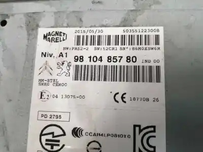 Автозапчастина б/у аудіо система / радіо cd для citroen c4 picasso ii 1.6 bluehdi 120 посилання на oem iam 9810485780  