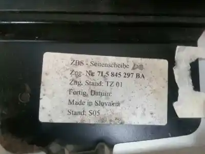 Peça sobressalente para automóvel em segunda mão vidro de custódia triangular traseiro esquerdo por porsche cayenne (typ 9pa1) s referências oem iam 7l5845297ba  