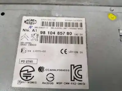 Автозапчастина б/у аудіо система / радіо cd для citroen c4 picasso ii 1.6 bluehdi 120 посилання на oem iam 9810485780  