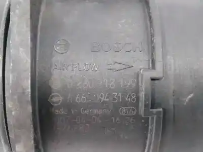 Peça sobressalente para automóvel em segunda mão medidor de massa de ar por ssangyong actyon 2.0 td cat referências oem iam a6650943148  0280218199