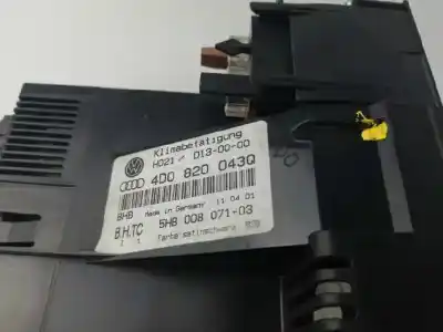 Peça sobressalente para automóvel em segunda mão comando de sofagem (chauffage / ar condicionado) por audi a8 (d2) 4.2 v8 40v referências oem iam 4d0820043q  5hb00807103