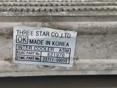 Pezzo di ricambio per auto di seconda mano intercooler per ssangyong actyon 2.0 td cat riferimenti oem iam 2371109050  