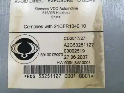 Second-hand car spare part audio system / radio cd for ssangyong actyon 2.0 td cat oem iam references 8910009070  a2c53251127