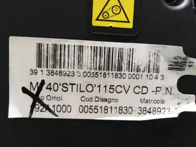 Second-hand car spare part complete engine for fiat stilo (192) 1.9 jtd / 1.9 jtd 115 active oem iam references 192a1000  