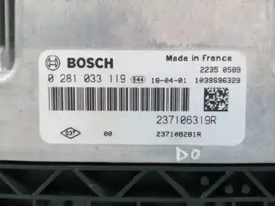 Автозапчастина б/у ебу контролер двигуна для renault clio iv (bh_) 1.5 dci 90 посилання на oem iam 237106319r  0281033119