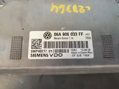 Second-hand car spare part ecu engine control for seat leon (1p1) 1.6 bivalent - gasolina / gas licuado del petróleo. gpl oem iam references 06a906033ff  5wp40217