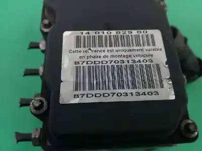Second-hand car spare part abs for citroen jumpy hdi 120 l1 familiar (8/9 asientos) oem iam references 1400513280  0265231550