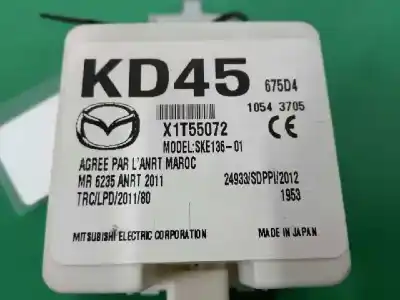Second-hand car spare part electronic module for mazda 6 lim. (gh) (.2012->) style oem iam references kd45675d4  x1t55072