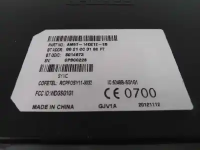 Second-hand car spare part electronic module for ford focus iii 1.0 ecoboost oem iam references am5t14d212eb  