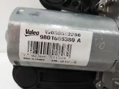 Second-hand car spare part rear windshield wiper motor for citroen c4 cactus 1.2 vti 82 oem iam references 9801666380a  w000052296