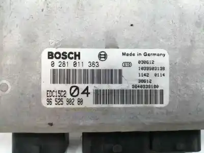 Second-hand car spare part ecu engine control for lancia phedra (180) 2.2 jtd cat oem iam references 9652590280  0281011363