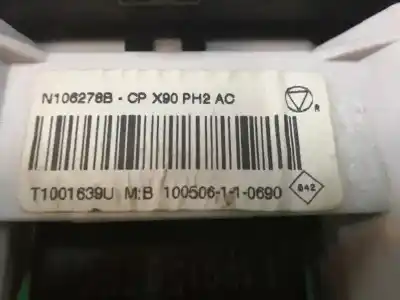 Peça sobressalente para automóvel em segunda mão comando de sofagem (chauffage / ar condicionado)  por dacia logan ii ambiance referências oem iam n106278b  