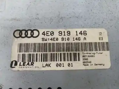Автозапчастина б/у електронний модуль для audi a8 (4e2) 4.0 v8 32v tdi biturbo cat (ase) посилання на oem iam 4e0919146  4e0910146a