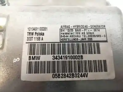 Second-hand car spare part front right side airbag for bmw x3 (e83) 2.0 d oem iam references 34341910002b  