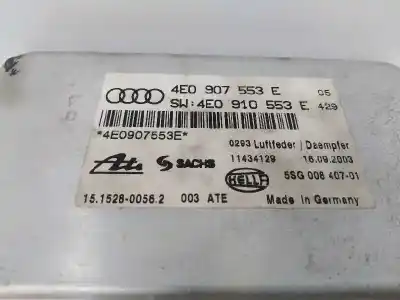 Peça sobressalente para automóvel em segunda mão centralina de suspensão por audi a8 (4e2) 4.0 v8 32v tdi biturbo cat (ase) referências oem iam 4e0907553e 15152800562 4e0910553e