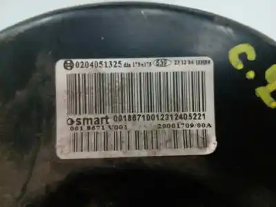 Peça sobressalente para automóvel em segunda mão servo freio por smart coupe básico (45kw) referências oem iam 0018671v001  0204051325