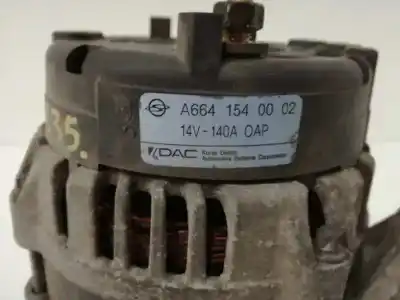 Автозапчастина б/у генератор для ssangyong kyron 200 xdi 2wd посилання на oem iam a6641540002  140a
