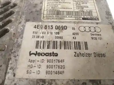 Автозапчастина б/у тепловий двигун для audi a8 (4e2) 4.0 v8 32v tdi biturbo cat (ase) посилання на oem iam 4e0815069d  