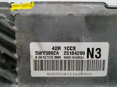 Second-hand car spare part ecu engine control for chevrolet aveo 1.2 cat oem iam references 25184299  5wy5992a