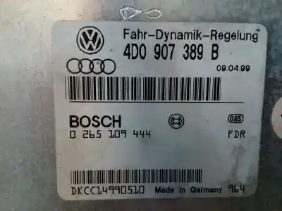 Peça sobressalente para automóvel em segunda mão boitier de commande de abs por audi a8 (d2) 2.5 tdi 150 cv / 110 kw referências oem iam 4d0907389b  0265109444