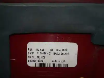 Peça sobressalente para automóvel em segunda mão farolim interior traseiro direito por bmw x5 (e53) 3.0d referências oem iam 7164486  