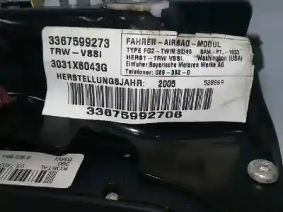 Peça sobressalente para automóvel em segunda mão airbag dianteiro esquerdo por bmw x5 (e53) 3.0d referências oem iam 3367599273  